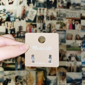 Madewell Oval Crystal Earrings